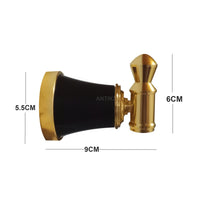 Accesorios Baño Prisma  Dorado/Negro  x 3
