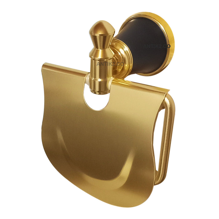 Porta Rollo Prisma Dorado/Negro