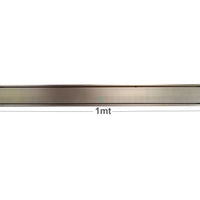 Rejilla Piso  Bronce Antiguo Invisible 1mt x 10cm