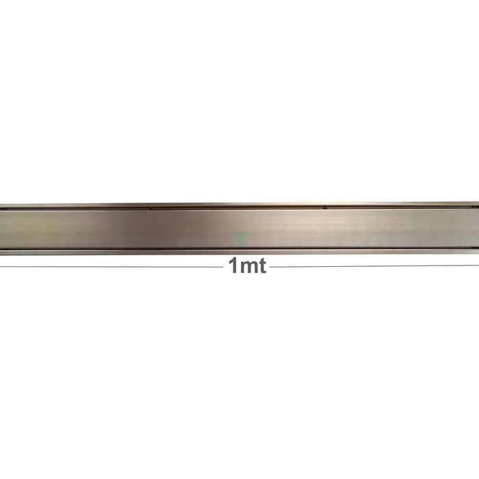Rejilla Piso  Bronce Antiguo Invisible 1mt x 10cm