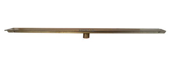 Rejilla Piso  Bronce Antiguo Invisible 1mt x 10cm
