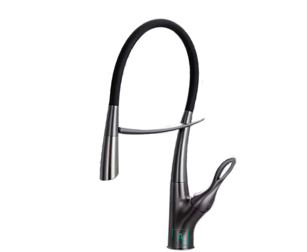 Griferia monomando Premium  extraible Gris Peltre