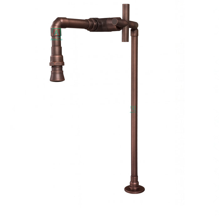 Griferia Vintage Nvo cruz Lavamanos Cobre antiguo