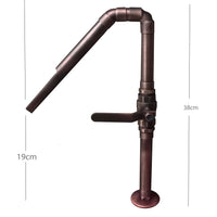 Griferia Vintage Kronox Cobre Antiguo Tipo Cascada