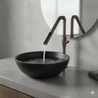 Griferia Vintage Kronox Cobre Antiguo Tipo Cascada