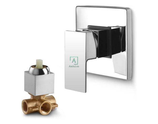 Mezclador Ducha monomando aquare niquqel brillante