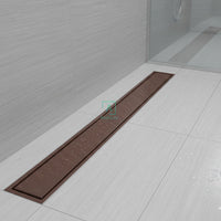 Rejilla piso Oro rosa Rectangular 80x10cm