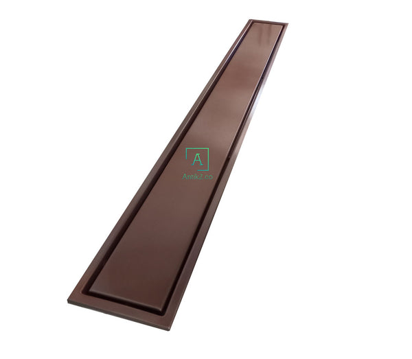 Rejilla piso Oro rosa Rectangular 80x10cm