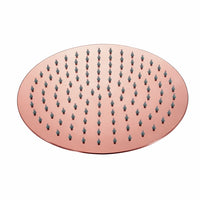 Ducha Slim Con Tubo  Oro Rosa 20 cm De Diámetro