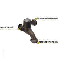 Llave Terminal Vintage  Bronce Antiguo