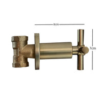 Registro Ducha Timote Dorado Mate