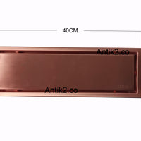 Rejilla piso Oro rosa Rectangular Revestimiento   40 x 10 cm