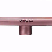 Rejilla piso Oro rosa Rectangular Revestimiento   40 x 10 cm