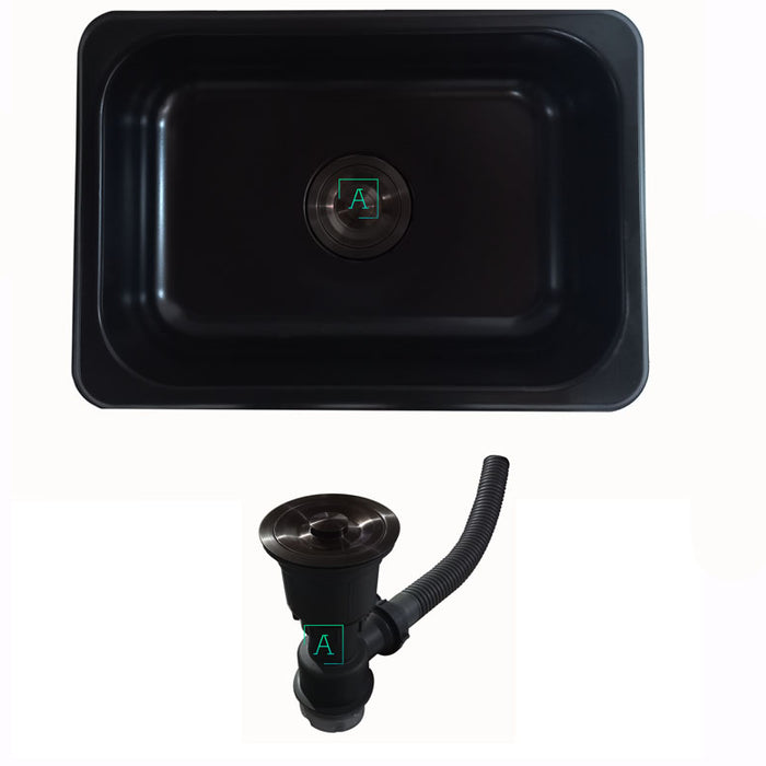 Lavaplatos  60 x 40 cm Negro mate