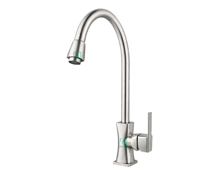 Griferia Lavaplatos Naked Niquel satin.