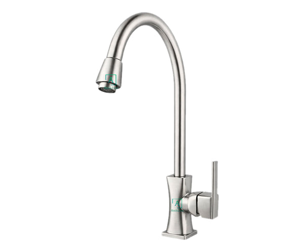 Griferia Lavaplatos Naked Niquel satin.