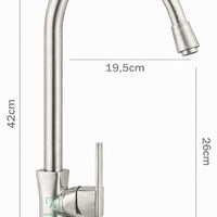 Griferia Lavaplatos Naked Niquel satin.