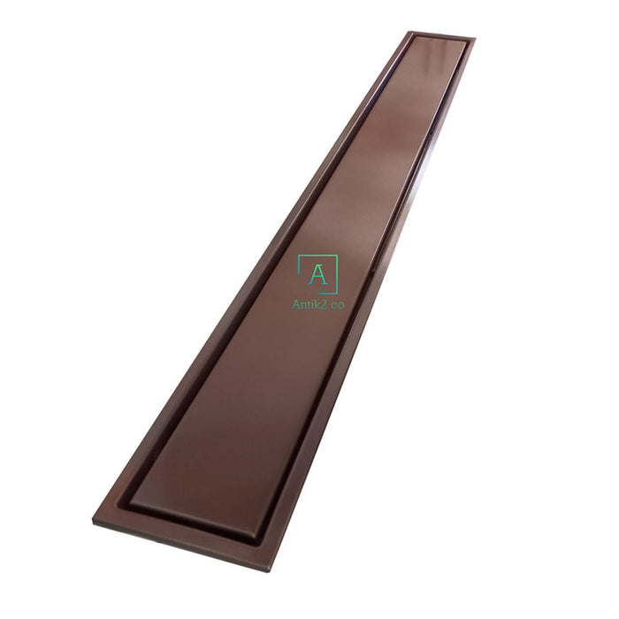 Rejilla piso Oro rosa Rectangular 80x10cm