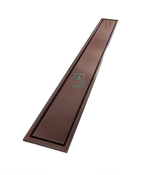 Rejilla piso Oro rosa Rectangular 80x10cm