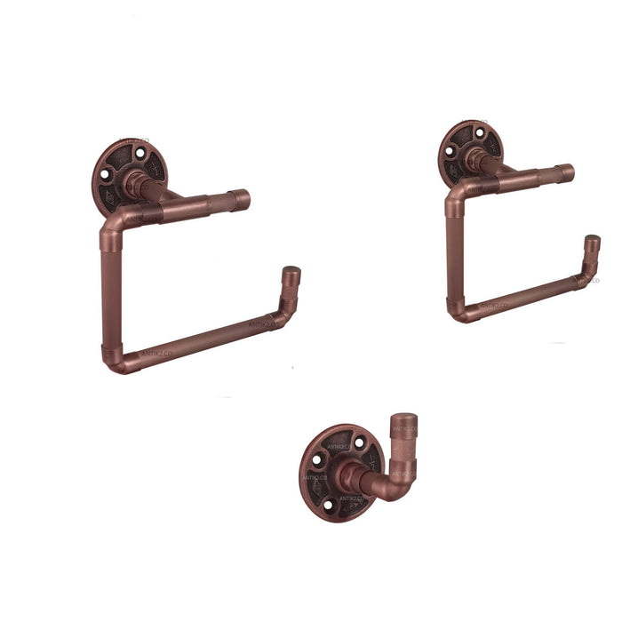 Juego accesorios vintage x 3 Cobre Antiguo