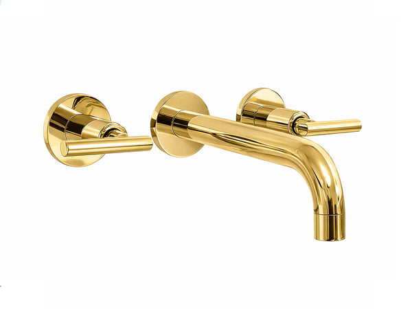 Mezclador Lavamanos Novo Pala Muro Dorado