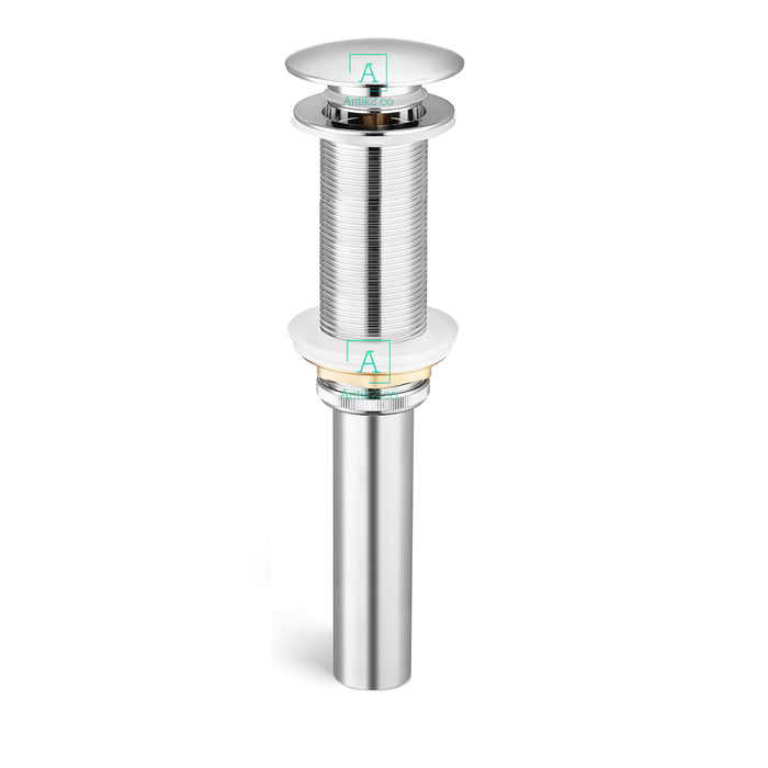 Desague Lavamanos Niquel Brillante Rosca larga (11cm)