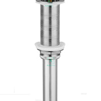 Desague Lavamanos Push Niquel Satin Rosca Larga (11cm)