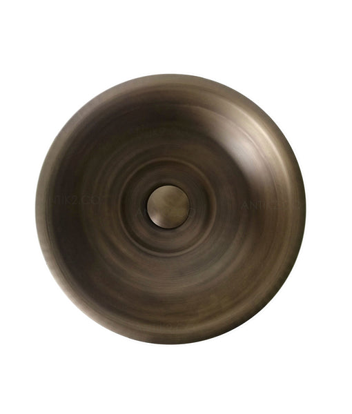 Poceta lavamanos Bronce Antiguo 35cm + desague push