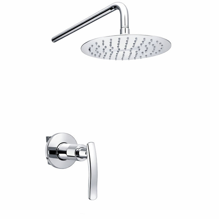 Registro Palanca Niquel brillante  + Ducha 20cm