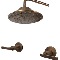 Set Mezclador vintage  + Ducha 30cm  Bronce antiguo
