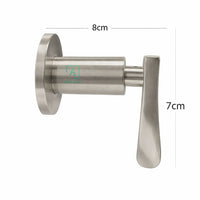 Manija Ducha Wing Palanca Níquel Satín