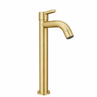 Griferia Alta Arfil Dorado Cepillado  (Agua fria)