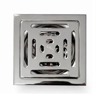 Rejilla Piso vector Antirretorno 10x10cm Niquel Brillante