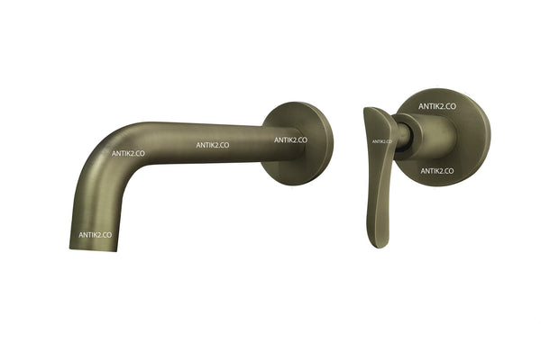 Grifería Pared Vintage Bronce Antiguo