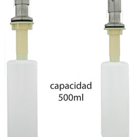 Lavamanos en Acero Inoxidable A Pared28x30 cm Con Sistema de Grifo De Pedal + Dispensador (Copia)