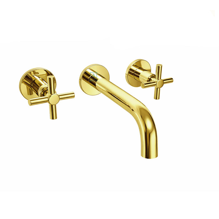 Mezclador Lavamanos Timote pared Dorado