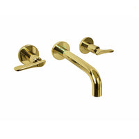 Mezclador Lavamanos pared Wing Dorado