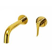 Griferia Pared Wing Dorado (Agua Fria)