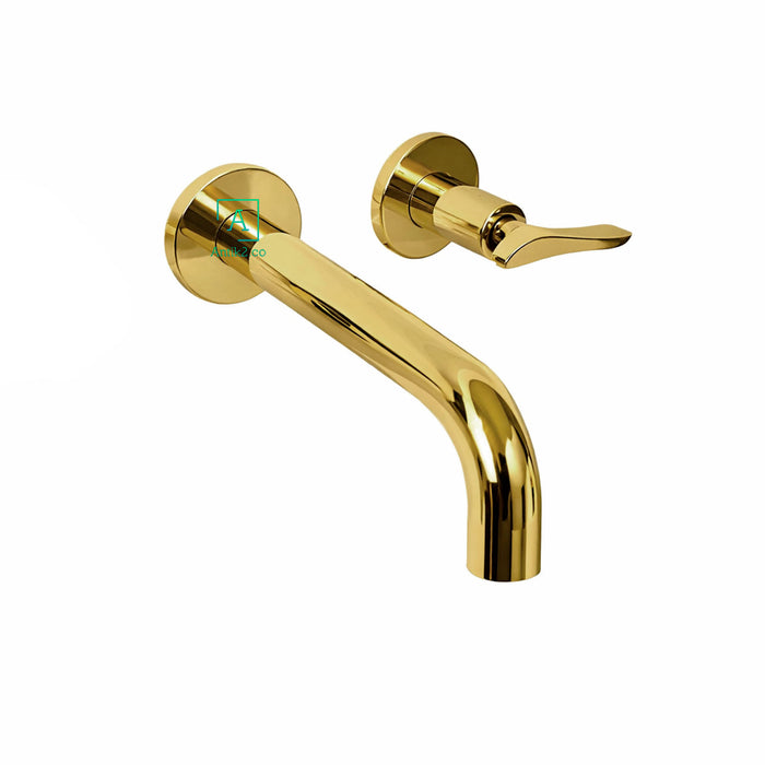 Griferia Pared Wing Dorado (Agua Fria)