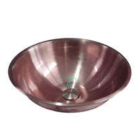 Lavamanos Cobre Antiguo Acero inoxidable 36cm + Desagüe de Push