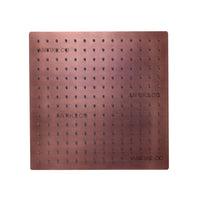 Ducha Cuadrada slim Cobre Antiguo 25cm x 25