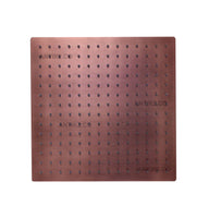 Ducha Cuadrada slim Cobre Antiguo 25cm x 25
