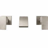 Grifería Pared square Níquel Satín