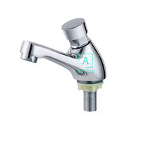 Llave push Lavamanos Niquel Brillante Trafico Pesado