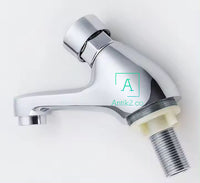 Llave push Lavamanos Niquel Brillante Trafico Pesado
