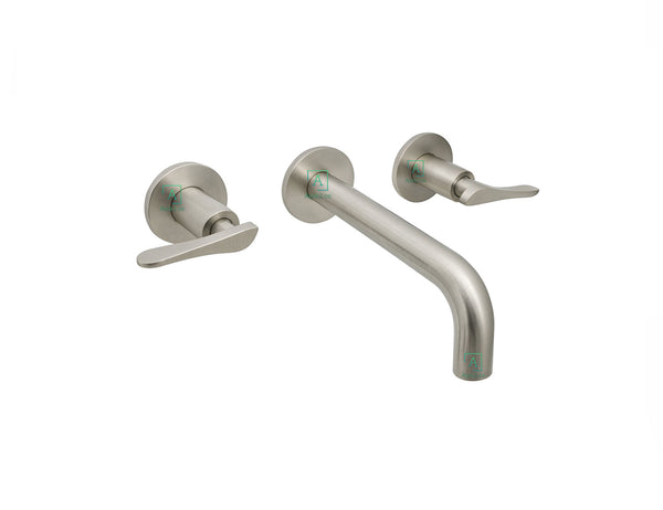 Grifería Wing square Níquel Satín