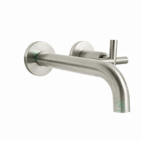 Griferia muro Novo  Niquel Satín (Agua Fría)