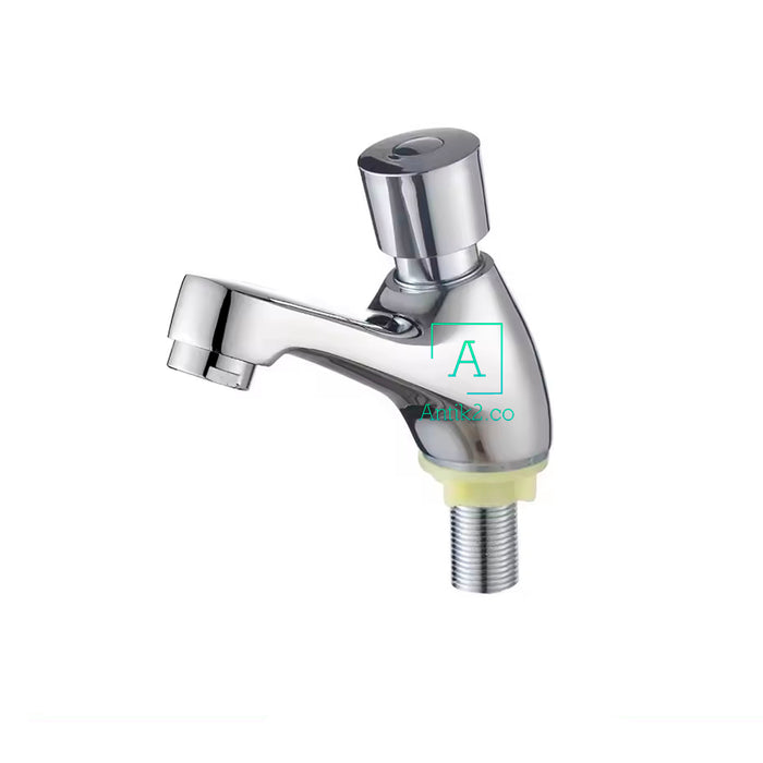 Llave push Lavamanos Niquel Brillante Trafico Liviano