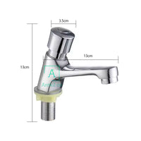 Llave push Lavamanos Niquel Brillante Trafico Liviano