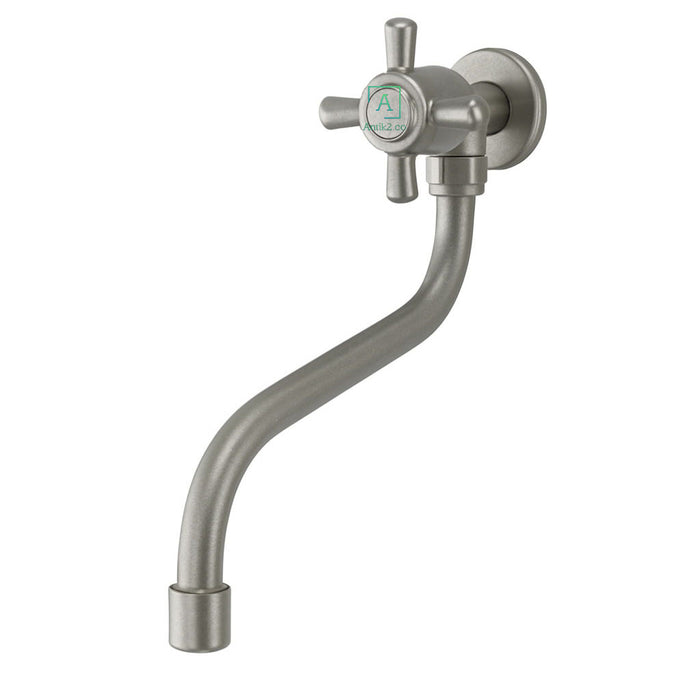 Griferia muro Valencia  Niquel Satín (Agua Fría)